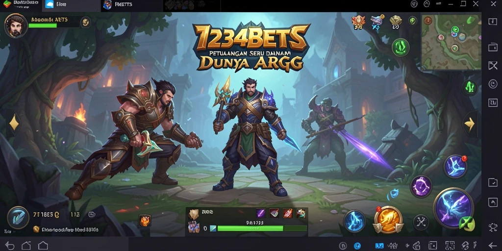 Tampilan menakjubkan dari gameplay ARPG di 1234BETS.
