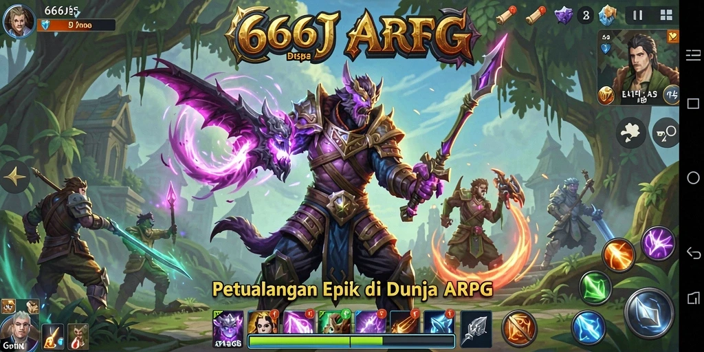 Tangkapan layar gameplay momen pertarungan seru di 666J.