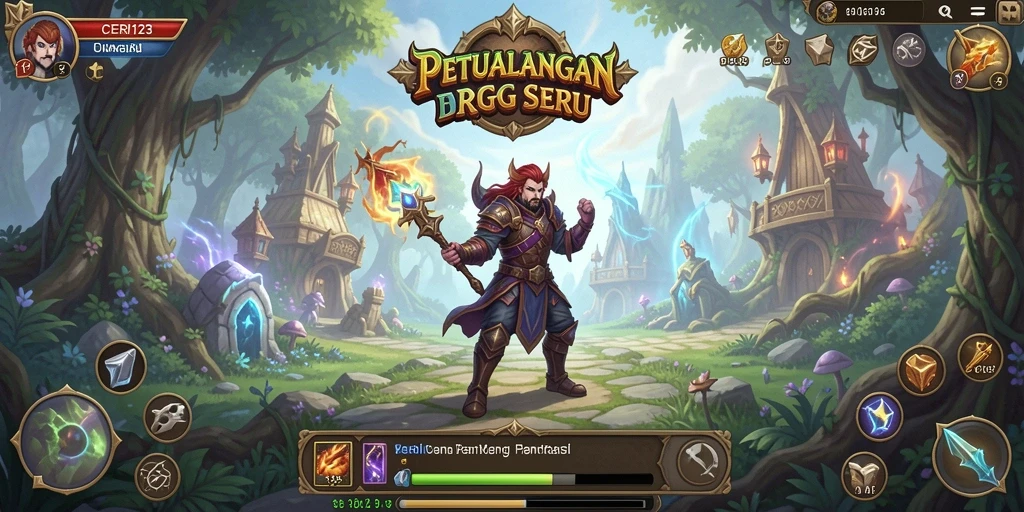 Tangkapan layar menampilkan aksi seru dalam pertempuran RPG.