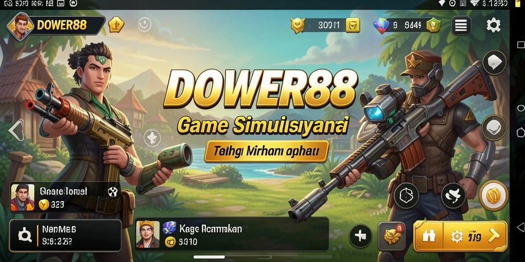 Tampilan menarik dari gameplay DOWER88 yang penuh warna dan detail.