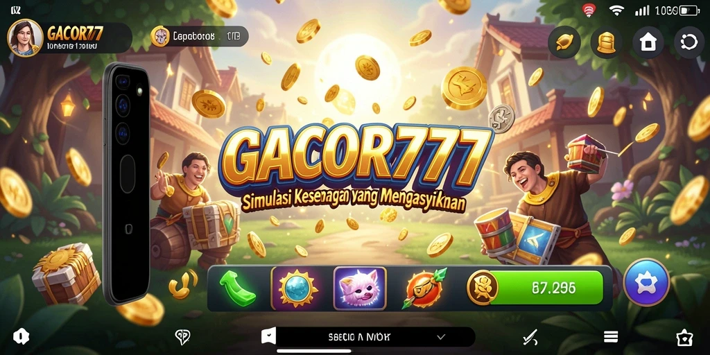 Screenshot utama GACOR777 menunjukkan gameplay yang menyenangkan dan interaktif.