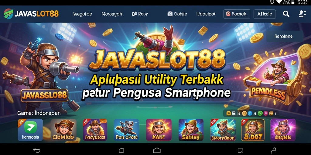 Screenshot fitur utama dari JAVASLOT88 yang menunjukkan tampilan antarmuka.
