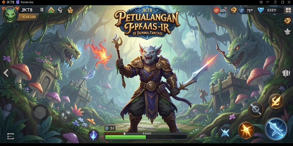 Screenshot menunjukkan aksi pertarungan epik dalam JKT8.