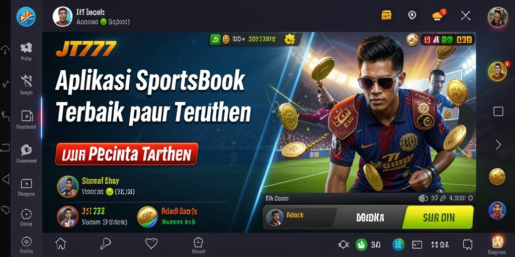Tampilan gameplay JT777 yang menampilkan taruhan olahraga secara langsung.