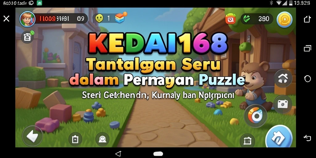 Tampilan gameplay KEDAI168 dengan berbagai tantangan Puzzle yang menarik.