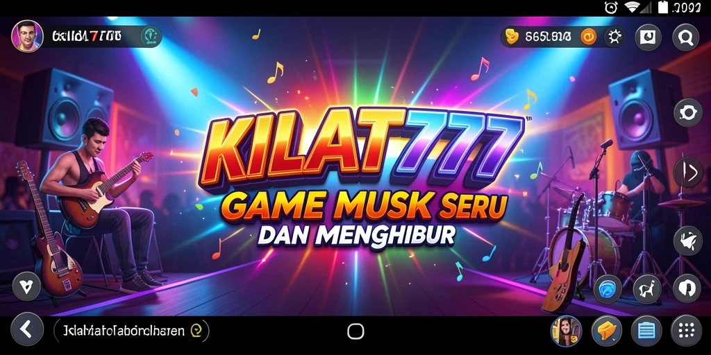 Tampilan gameplay KILAT777 dengan berbagai lagu dan tantangan menarik.