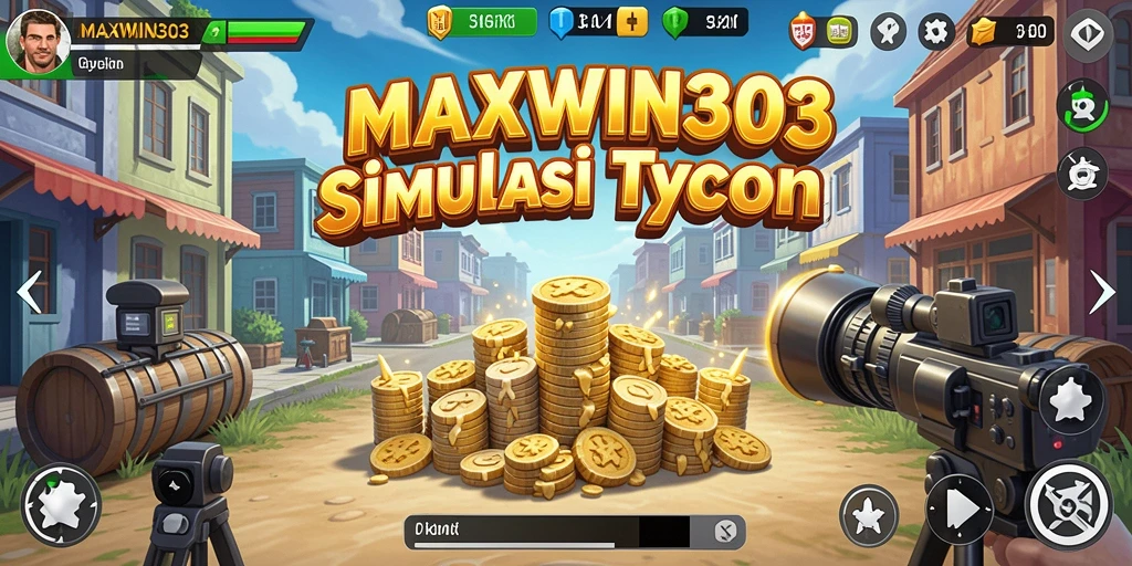 Tangkapan layar gameplay MAXWIN303 menampilkan manajemen bisnis yang menarik.