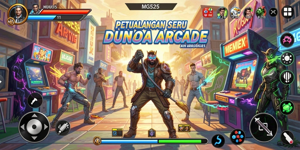 Gambar menampilkan gameplay seru dan penuh aksi dari MG525.
