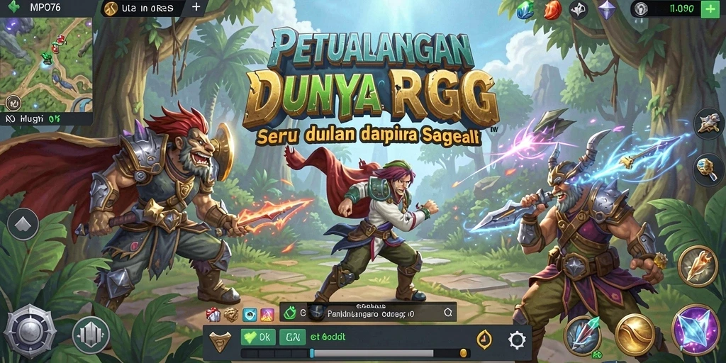 Tangkapan layar MPO76 menampilkan pertarungan epik dalam dunia fantasi yang menakjubkan.