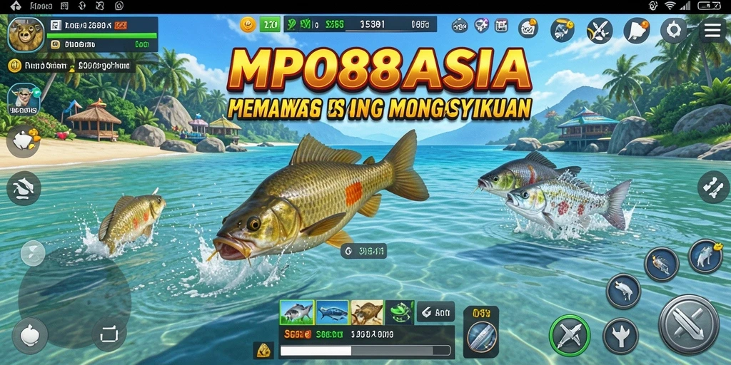 Gameplay seru MPO88ASIA dengan berbagai ikan untuk ditangkap.