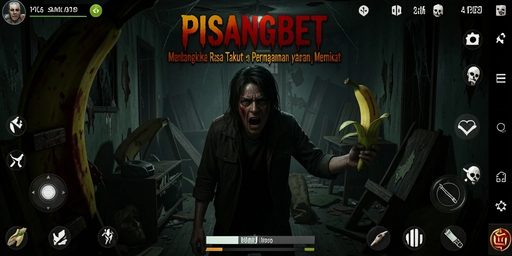 Screenshot gameplay PISANGBET yang mencekam dengan suasana mencekam.