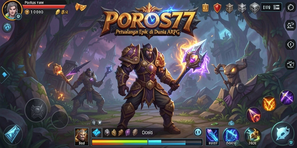 Gameplay menarik dan aksi seru dalam POROS77.