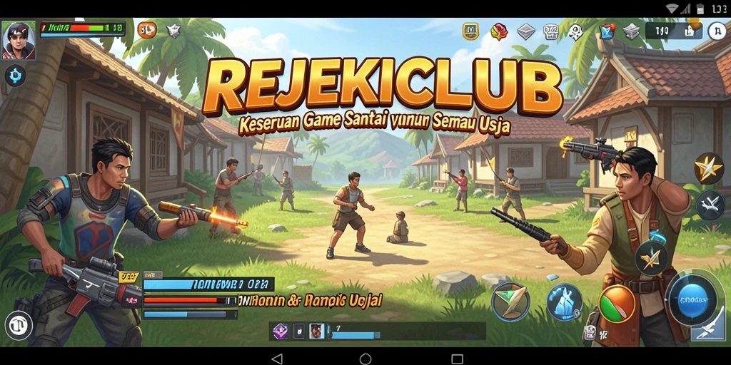 Tampilan gameplay <strong>REJEKICLUB</strong> yang penuh warna dan menyenangkan.