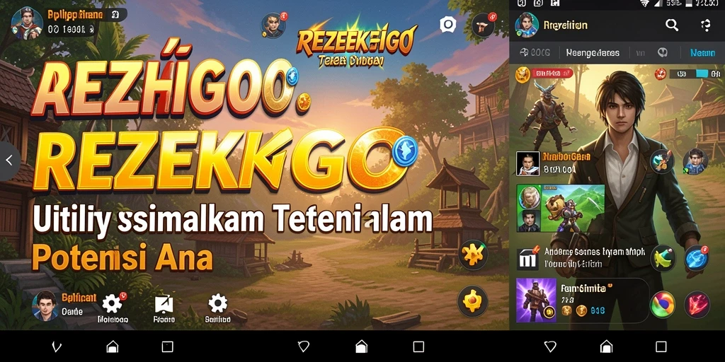 Tampilan antarmuka utama REZEKIGO yang sederhana dan fungsional.