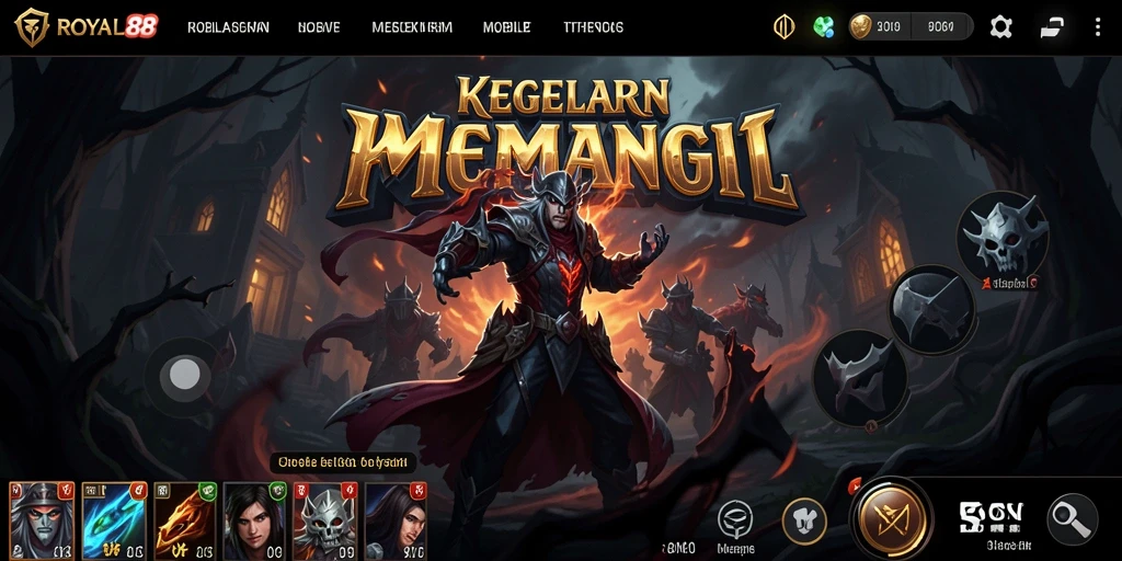Tampilan gameplay menakutkan di dunia kegelapan ROYAL88.