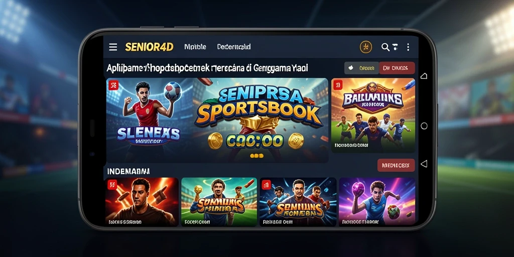 Tampilan gameplay menarik dalam SENIOR4D dengan berbagai opsi taruhan.