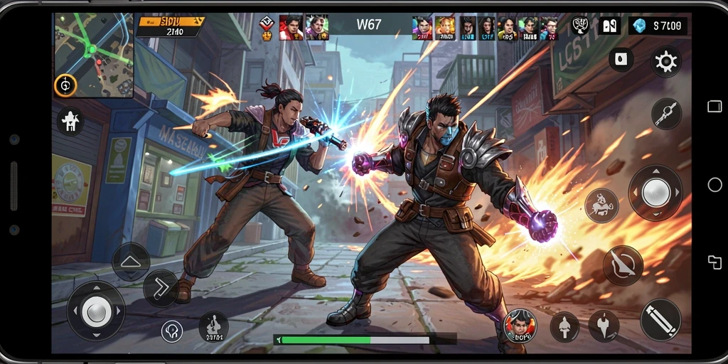 Screenshot menampilkan aksi seru dalam gameplay W67 yang mendebarkan.