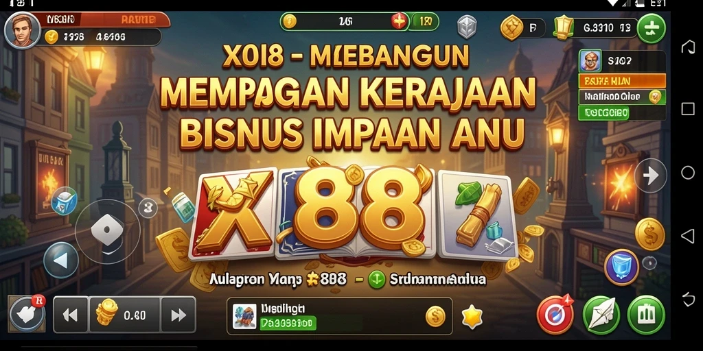 Gameplay X88 menampilkan pengalaman Tycoon yang mendebarkan.