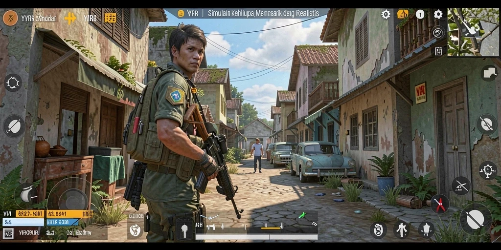 Tampilan gameplay YYRR yang menarik dengan elemen simulasi yang mendalam.